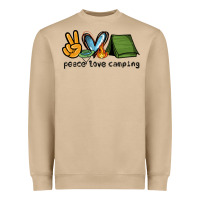 Mushroom peace love camping Heavyweight Sweatshirt - NancyCooperArtShop