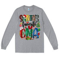 Heather Grey santas favorite cma nurse Long Sleeve Tee - MaliasSmallBusiness
