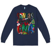 Navy santas favorite cma nurse Long Sleeve Tee - MaliasSmallBusiness