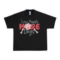 Black less people more dogs Urban Heavy Tee - MaliasSmallBusiness