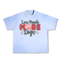 Grape Ice less people more dogs Urban Heavy Tee - MaliasSmallBusiness