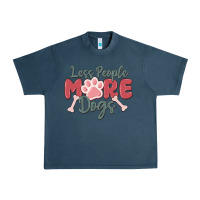 Less People More Dogs Urban Heavy Tee | Teevron