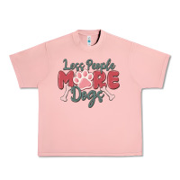 Salmon less people more dogs Urban Heavy Tee - MaliasSmallBusiness