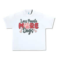 White less people more dogs Urban Heavy Tee - MaliasSmallBusiness