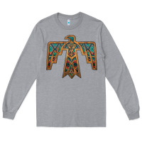 Heather Grey thunderbird Long Sleeve Tee - JahusDesignShop