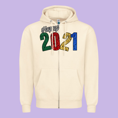 Happy 2021 Zipper Hoodie Designed By Bettercallsaul