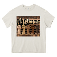 Melanin American Flag Heavy Core Tee | Teevron