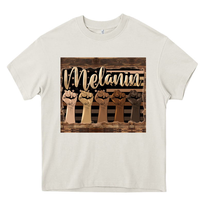 Melanin American Flag Heavy Core Tee by HRA Design Shop | Teevron