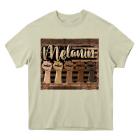 Mossy melanin American flag Heavy Core Tee - HRA Design Shop