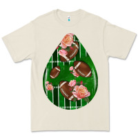 American Football And Western Roses Teardrop Premium Tee | Teevron