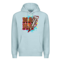 Blue Mist Mama Football lightning bolt Premium Hoodie - HowdyJamesFarm