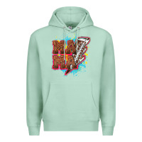 Seafoam Mama Football lightning bolt Premium Hoodie - HowdyJamesFarm
