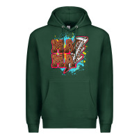 Sports Green Mama Football lightning bolt Premium Hoodie - HowdyJamesFarm