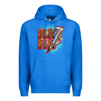True Royal Mama Football lightning bolt Premium Hoodie - HowdyJamesFarm