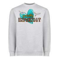 Heather Grey perfectly imperfect Heavyweight Sweatshirt - NancyCooperArtShop