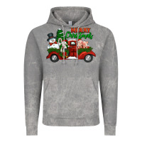 Cloud Rock merry christmas snowman and farm animals truck Vintage Hoodie - Jasminsmagicworld