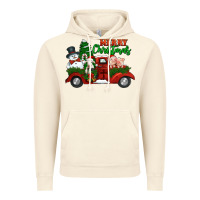 Vintage Artic merry christmas snowman and farm animals truck Vintage Hoodie - Jasminsmagicworld