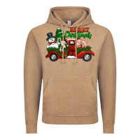 Vintage Coffee merry christmas snowman and farm animals truck Vintage Hoodie - Jasminsmagicworld