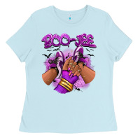 Baby Blue Boo-jee Halloween afro sneakers Ladies Tee - RanaPortraitStore