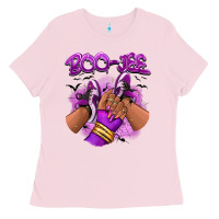 Boo-jee Halloween Afro Sneakers Ladies Tee | Teevron