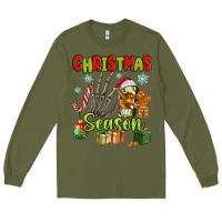 Army Green christmas season Long Sleeve Tee - MaliasSmallBusiness