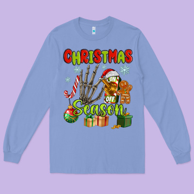 Christmas Season Long Sleeve Tee Designed By Maliassmallbusiness