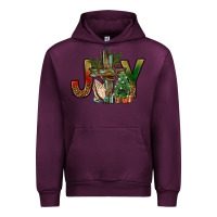 Mauve Wine joy christmas with cross bbs Urban Hoodie - BundleAndBundleShop