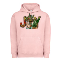Pigment Salmon joy christmas with cross bbs Urban Hoodie - BundleAndBundleShop