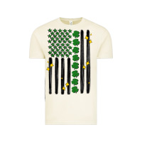 Vintage Arctic shamrock usa flag Vintage Tee - MaliasSmallBusiness