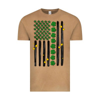 Shamrock Usa Flag Vintage Tee | Teevron
