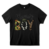 Black mama's boy Heavy Core Tee - CowhideDigitalArt