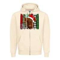 Sandshell Merry Christmas Cow Zipper Hoodie - Bettercallsaul