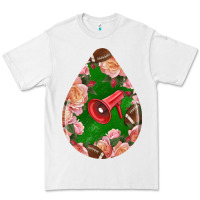 White american football and western roses teardrop Premium Tee - BundleAndBundleShop