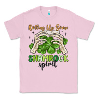 Bubblegum Pink rolling up some shamrock spirit Classic Tee - MaliasSmallBusiness