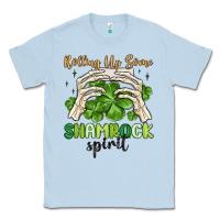 Dusty Blue rolling up some shamrock spirit Classic Tee - MaliasSmallBusiness