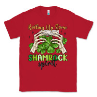 Red rolling up some shamrock spirit Classic Tee - MaliasSmallBusiness