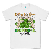 White rolling up some shamrock spirit Classic Tee - MaliasSmallBusiness