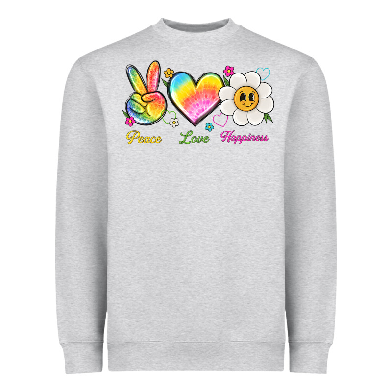 Peace Love Happiness Heavyweight Sweatshirt by NancyCooperArtShop | Teevron