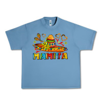 Pebble Blue mamita and sombrero with lime flowers Urban Heavy Tee - AdoDesignShop