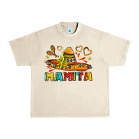 Sandshell mamita and sombrero with lime flowers Urban Heavy Tee - AdoDesignShop