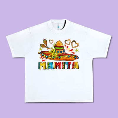 Mamita And Sombrero With Lime Flowers Urban Heavy Tee Designed By Adodesignshop