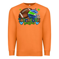 Carrot Touchdown season American football green and blue Premium Sweatshirt - HowdyJamesFarm