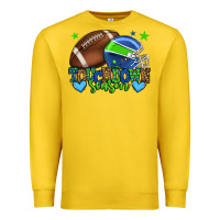 Lemon Touchdown season American football green and blue Premium Sweatshirt - HowdyJamesFarm