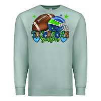 Seafoam Touchdown season American football green and blue Premium Sweatshirt - HowdyJamesFarm