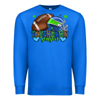 True Royal Touchdown season American football green and blue Premium Sweatshirt - HowdyJamesFarm