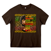 Chocolate Brown juneteenth celebrate Heavy Core Tee - HRA Design Shop