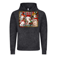 Vintage Black merry christmas goats Vintage Hoodie - Jasminsmagicworld
