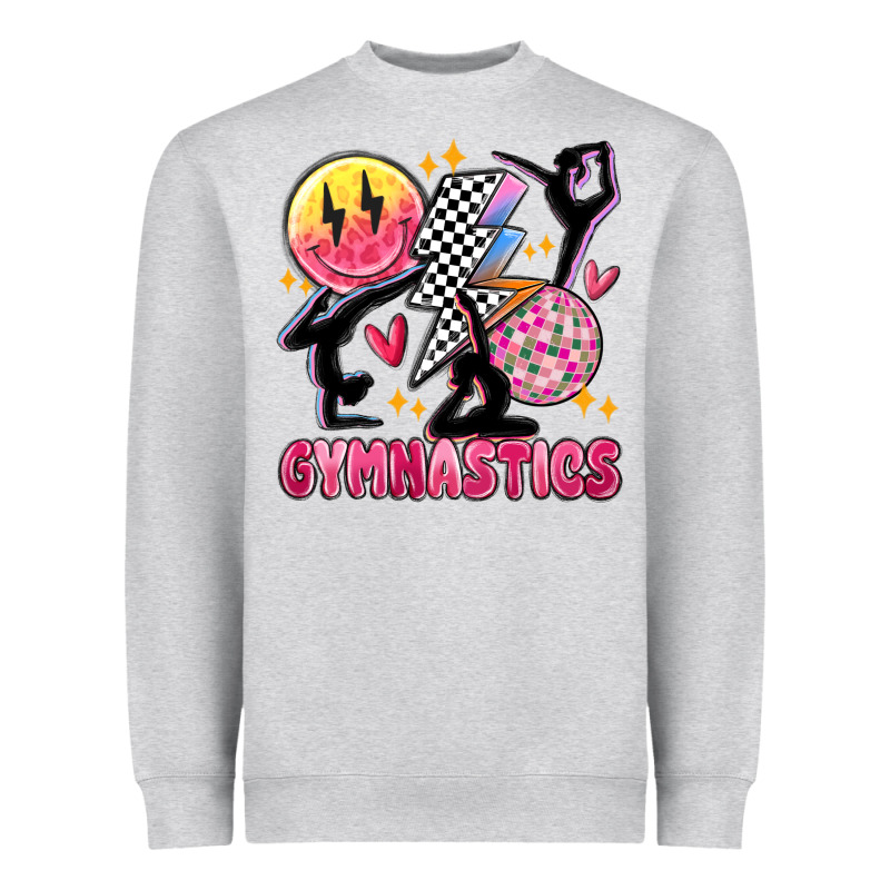 Retro Gymnastics Heavyweight Sweatshirt by MaliasSmallBusiness | Teevron