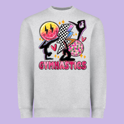 Retro Gymnastics Heavyweight Sweatshirt Designed By Maliassmallbusiness