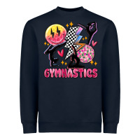 Navy retro gymnastics Heavyweight Sweatshirt - MaliasSmallBusiness